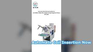 Macchina automatica per l'inserimento di bobine per motori